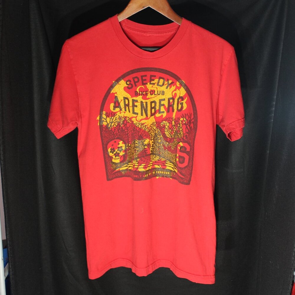 Twin Six "Speedy Bike Club Arenberg" Red Short Sleeve T-Shirt - Size M